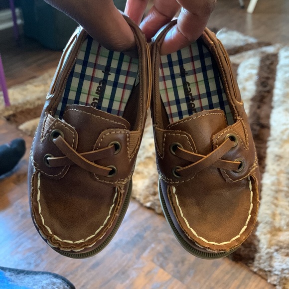 Carter's Baby/ Toddler Boy Brown Sperry-like Dress Shoes (Size 6M) - Picture 5 of 5